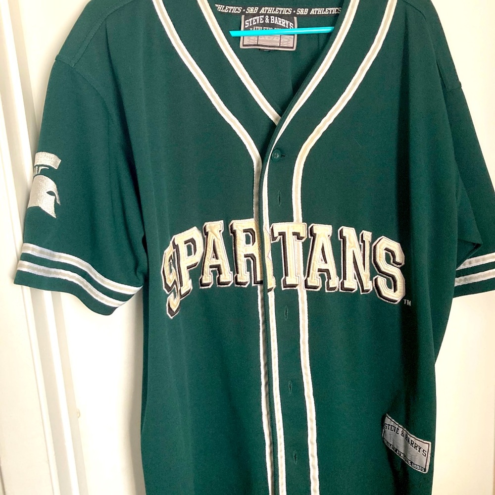 Michigan Spartans Baseball Jersey